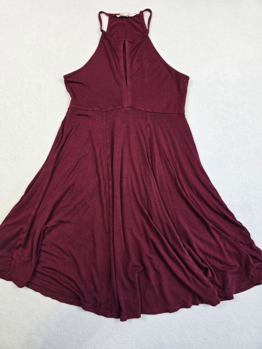 American Eagle Outfitters XS Soft & Sexy Burgundy Halter Dress